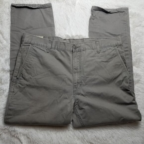 Levis Gray Original Riveted Mens Jeans Size 40 X 30, HIDDEN EXTRA POCKET - Picture 3 of 9